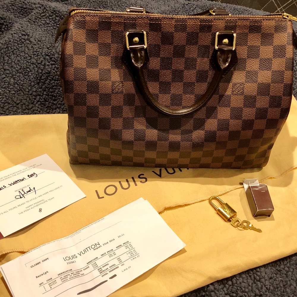 *** SOLD**** Louis Vuitton Speedy 30 damier ebene